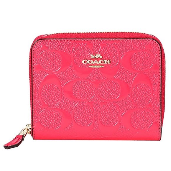 Coach Handbags - Coach Signature Leather Small ZA Wallet
